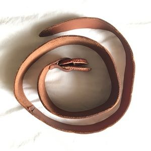 Free People Brown Leather Belt